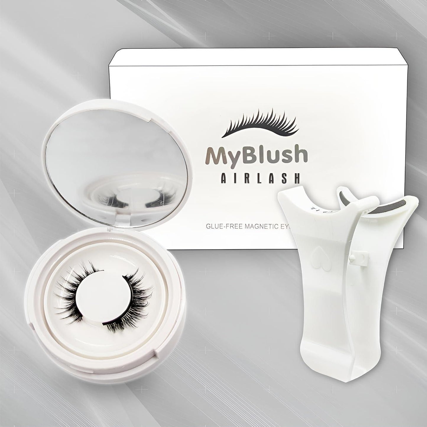 Eyelashes Natural Look Reusable Cat Eye Magnetic Lashes with Applicator
